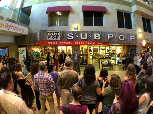 The Sub Pop store at Seattle's SEA-TAC Airport