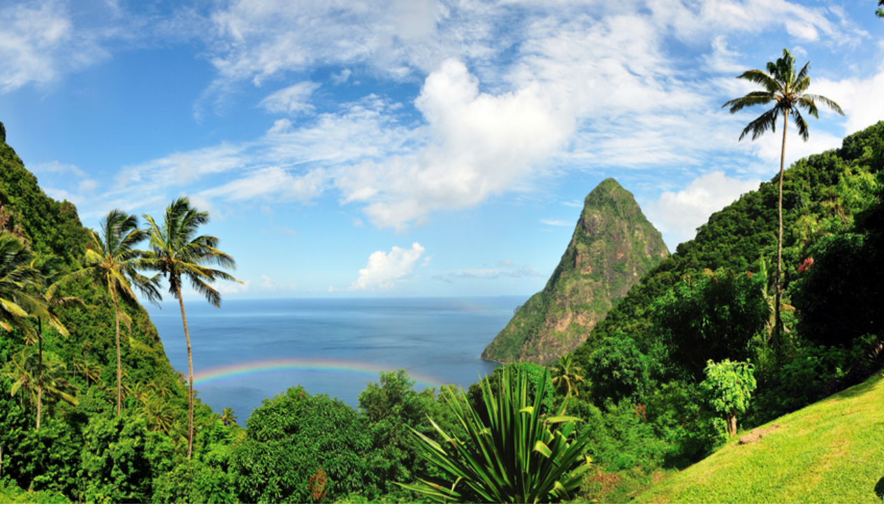 Valley in Saint Lucia