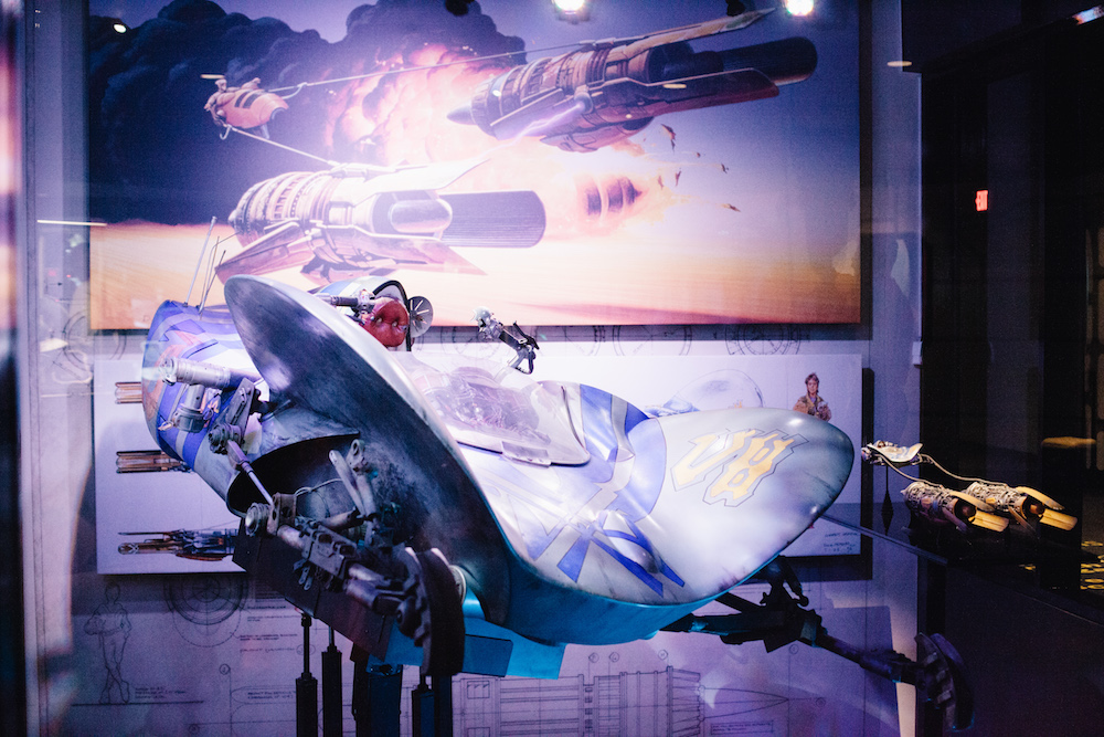 Movie props can be found all around the Launch Bay.